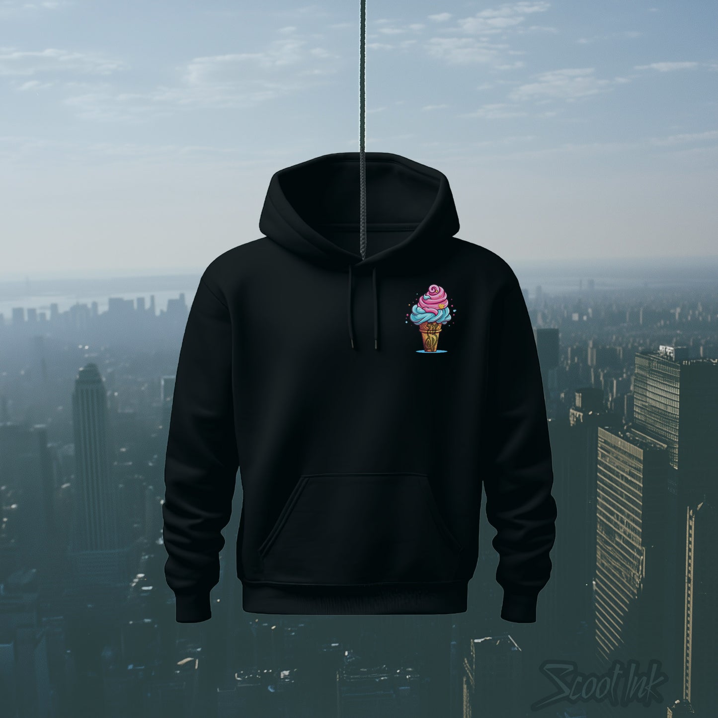 "Ice Cream" Oversized Hoodie