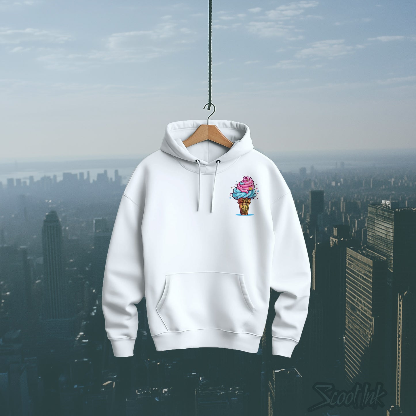 "Ice Cream" Oversized Hoodie