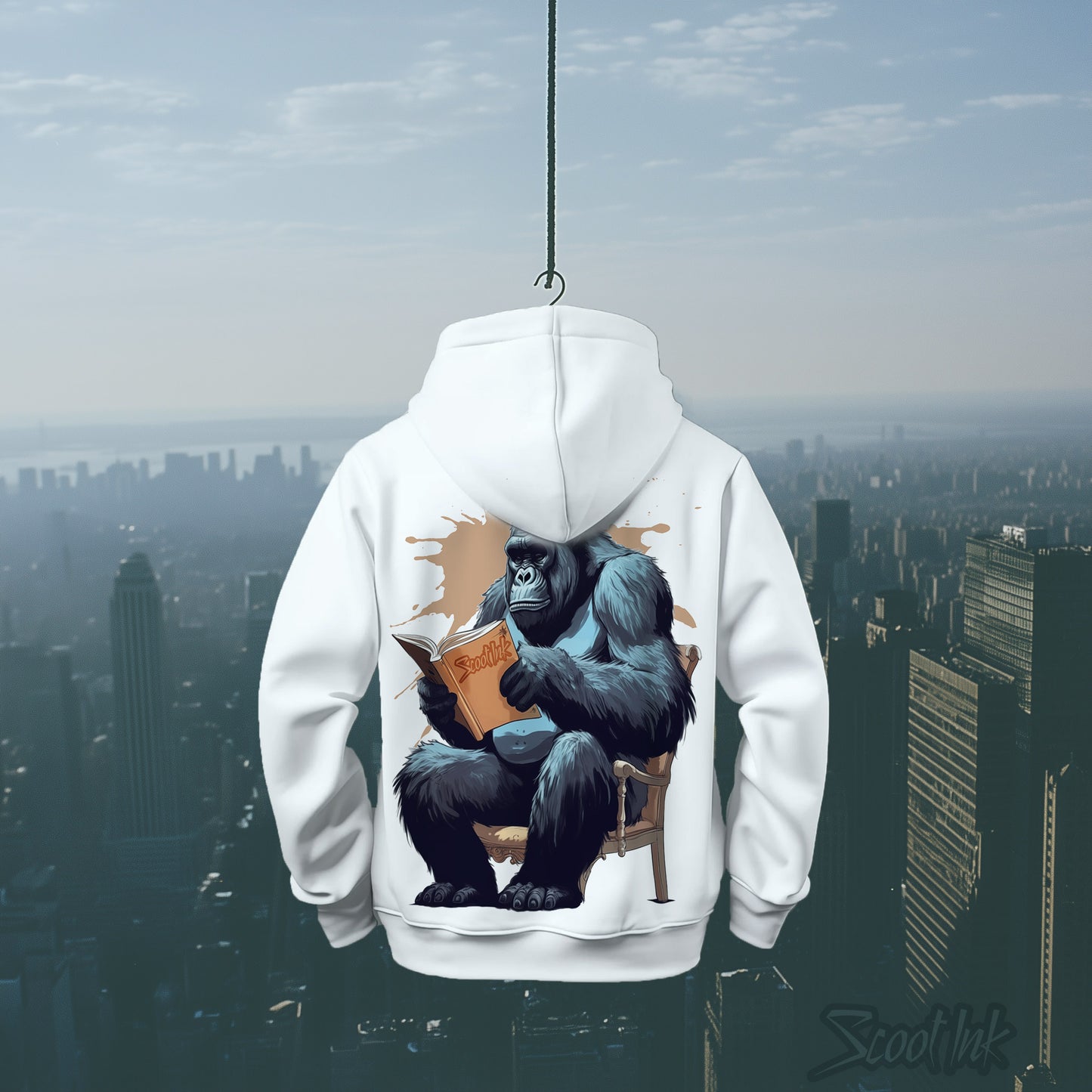 "Book Worm" Oversized Hoodie
