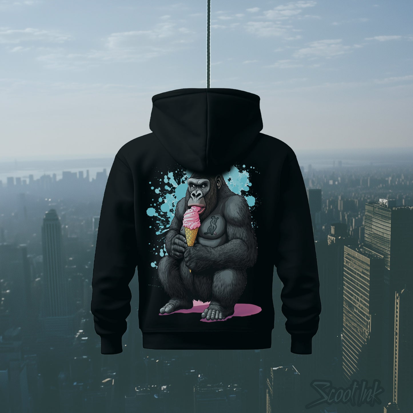 "Ice Cream" Oversized Hoodie